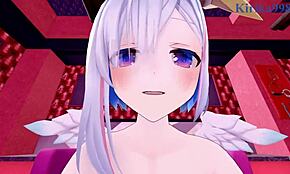 Amane Kanata en Tokoyami Towa hebben intense POV seks in deze Hololive hentai