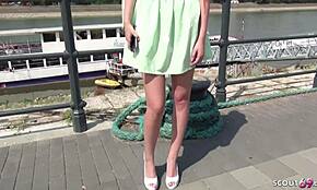 Ik Liet 19 Jaar Oude Student Mia Anaal Neuken Tijdens Duitse Scout Interview