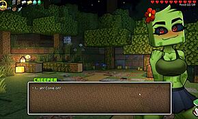 ホーニークラフトパロディーエロゲーEP42、商人を巨大フタナリチンポでドリル！