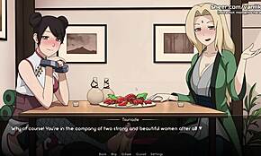 我痴迷Tsunade和Tenten在公共餐厅打手枪！