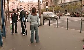 新鮮な18歳奴隷肉ジーナを街中でBDSM狩り！