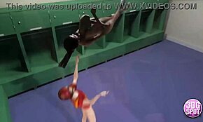 哟，这些3D卡通少女18+在更衣室被球员猛烈撞击！🔥