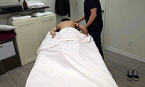 Petite Japanese Girl Seduced and Taken Twice During Intense Massage Session