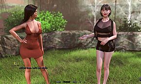 Кривая сводная сестра пробует первый анал со сводным братом в 3D хентае