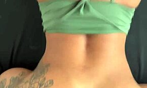 Foda anal quente de beleza com cintura fina e bunda grande, creampie