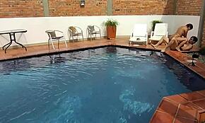 on vacation, i'm licking my step-nephew's ass deep, ahh