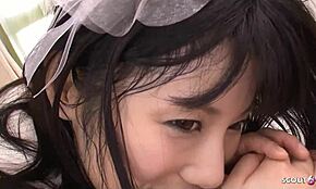 작은 일본 십대 18+가 캐스팅에서 딜도 애널 시도