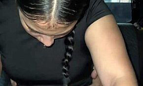 라티나가 차에서 운전기사 요금 못 내고 섹스 제안