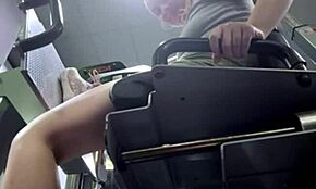 Holy Cow, Extreme Squirting in the Gym Shocks Everyone Around!