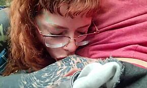 Oralsex i fars bil med stønnende fissekneppelse og ydmygelse