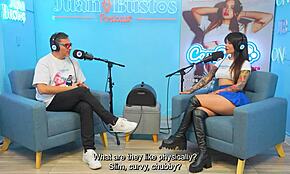 Mariejane latinská tetovaná amatérka squirtuje tvrdě na prvním castingu s Juan Bustos