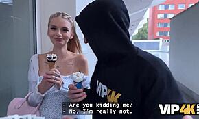 Young 18+ Czech Beauty with Natural Tits Cheats on BF in Public