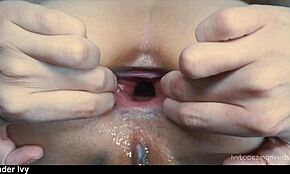 Anální hra s jablkem, dospělá teen gape v hardcore fetiši! 🍎