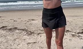 Sie machte draußen weiter, bis ich vor allen kam