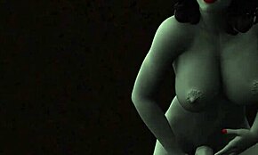 Demon Futa dengan Batang Monster Nikmati Hisap dari Kawan di Bilik Mandi