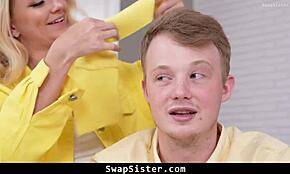 Enteadas Recebem Responsabilidade de Cuidar dos Irmãos de Padrasto 18+ - Swapsister