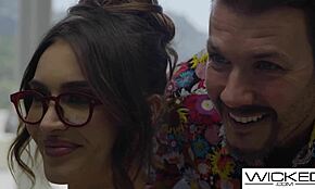 Min varme nerdy store pattede kæreste hjalp mig så jeg kneppede hende hårdt