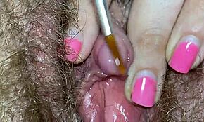 Äärimmäisen lähellä klitoriksen fetissi reunustelu video!