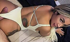 Holy shit he wrecked that blonde's huge pussy complete sheer x-red style!