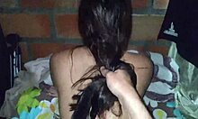 My Slutty Stepsister Rides My Dick Like a Cowgirl with Her Wet Shaved Pussy in Real Homemade Clip