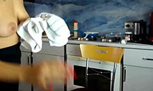 sexydeas seduces in the kitchen, teasing with juicy curves on webcam