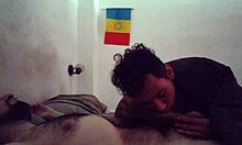 mamada de buenos días a macho peludo