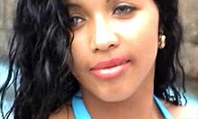 young teens splashing in the hotel pool, teasing with natural tits and ass