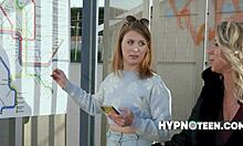 Big tits Katie Morgan teases in wild hypnoteen action.