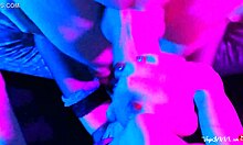 sexy maid deepthroats dick pov and swallows cum close-up homemade