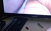 Amateur masturbates intensely while watching Pink get fucked hard and cum.