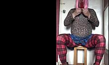 Shy Crossdresser Deepthroats Dildo In Homemade Bisexual Toy Play