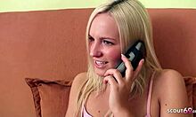 cute virgin stepsister gets caught with phone then seduces for hardcore fucking