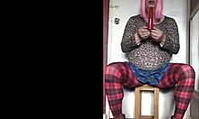 Shy Crossdresser Deepthroats Dildo In Homemade Bisexual Toy Play