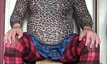 Shy Crossdresser Deepthroats Dildo In Homemade Bisexual Toy Play