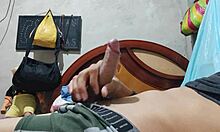 hot guy with a massive cock pounds his skinny twink hard. their intense session leaves them both breathless.