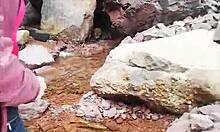 we went on a mountain trip with more women like estefii, that whore, look what she does