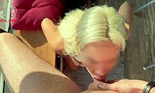 My girlfriend gives deepthroat blowjob early morning