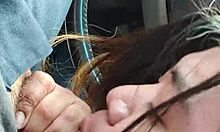 amateur couple starts sucking monster cock deepthroat in outdoor homemade scene