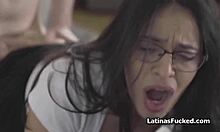 Banging Juicy Latina in Black Stockings