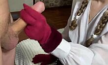 Naughty Coed Gives Juicy Handjob