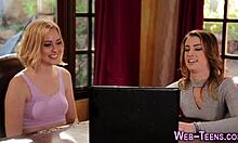 Petite lesbians dive into a steamy 3way, licking and fingering with pure desire.