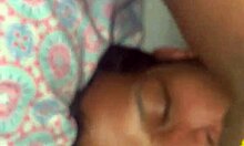 Ebony teen dominates petite latina's shaved pussy with big black cock