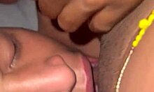 Ebony teen dominates petite latina's shaved pussy with big black cock