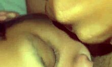 Ebony teen dominates petite latina's shaved pussy with big black cock