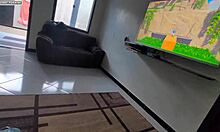 Emotional Overload Watching Her Ride Me While Gaming