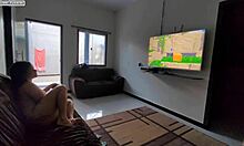 Emotional Overload Watching Her Ride Me While Gaming