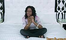 black teen 18+ experiences deep facial ecstasy