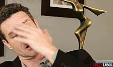 i'm stepdaughter alexis blaze with a tattoed arm suckin my angry stepdads big dick