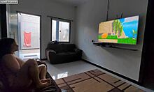 Emotional Overload Watching Her Ride Me While Gaming