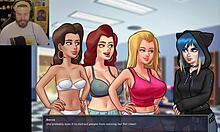 In summertime saga, the teacher hates the policy but craves monster cock in shower masturbation.